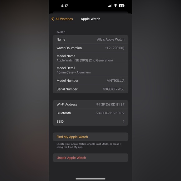 Apple Watch SE 40mm - Picture 6 of 7